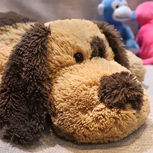 WEIGEDU Floppy Stuffed Dog Puppy Plush Toy Huggable Beagle Labrador Retriever Stuffed Animal Dogs for Kids Girls Boys Baby Birthday Gift 20 inch Brown - Image 5