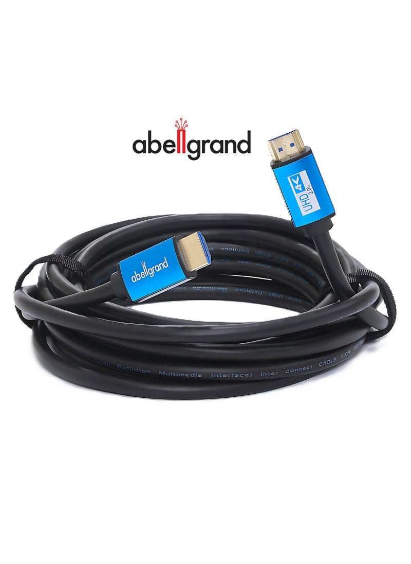 Abellgrand - HDMI 2.0  5m 4K AGcon Cable comes with durable construction and ultra-sleek design, All AGcon cables are perfect for projects that require 24/7 performance Abellgrand AGcon series creates a fully connected professional Audio Video Display Ecosystem. Easily connect, control, and manage your entire network. Supports 4K@120Hz/18Gbps. - Image 1