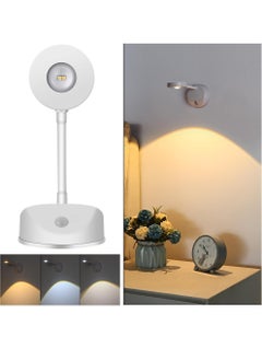 Uwals LED Motion Sensor Night Light,Rechargeable Wall Sconce,Picture Light,Dimmable 3 Color Temperature,360°Rotation Wireless Spotlight for Wall Stair Kids Room Hallway Bedroom Cabinet Closet  - Image 1