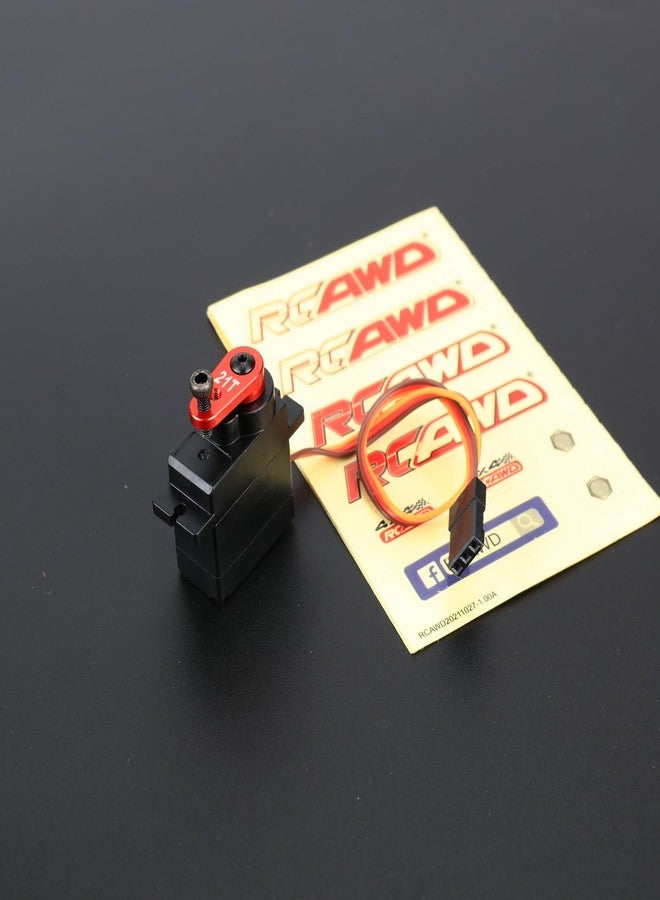 RCAWD 1.2 kg Higher Torque Micro Metal Gear Servo Set & Servo Arm for ARRMA Mojave Typhon Granite Grom & Losi n Upgrades for Spektrum #SPMSSX110 Red - Image 3