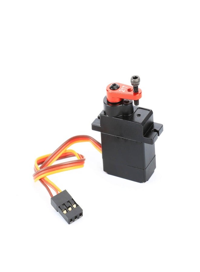 RCAWD 1.2 kg Higher Torque Micro Metal Gear Servo Set & Servo Arm for ARRMA Mojave Typhon Granite Grom & Losi n Upgrades for Spektrum #SPMSSX110 Red - Image 1