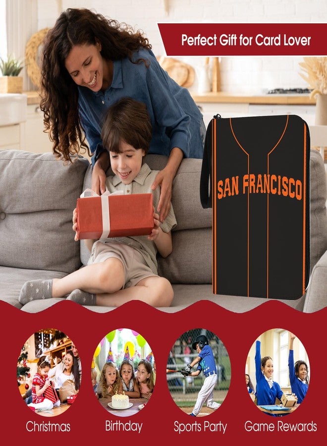 KivolFun Baseball Card Binder with Sleeves 900 Pocket, San Francisco Baseball Trading Card Holder Collector Album Sports Trading Card 3 Ring Binder Storage Book Folder Case - Image 5