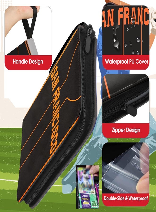 KivolFun Baseball Card Binder with Sleeves 900 Pocket, San Francisco Baseball Trading Card Holder Collector Album Sports Trading Card 3 Ring Binder Storage Book Folder Case - Image 2