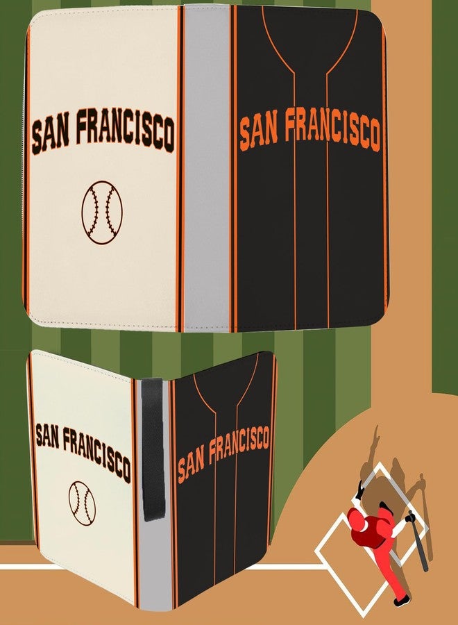 KivolFun Baseball Card Binder with Sleeves 900 Pocket, San Francisco Baseball Trading Card Holder Collector Album Sports Trading Card 3 Ring Binder Storage Book Folder Case - Image 4