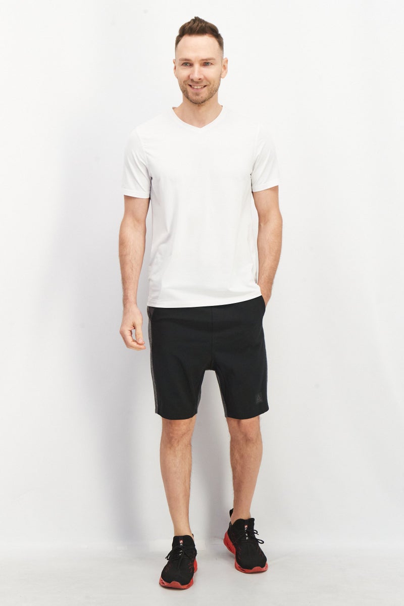 Reebok Men Sportswear Fit Drawstring Training Shorts, Black  - Image 4