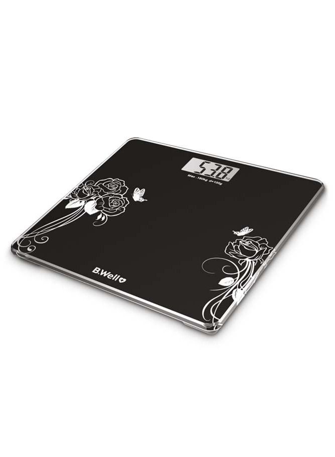 B.Well Swiss PRO-165 ميزان الوزن الشخصي الإلكتروني باللون الأسود  - Image 2
