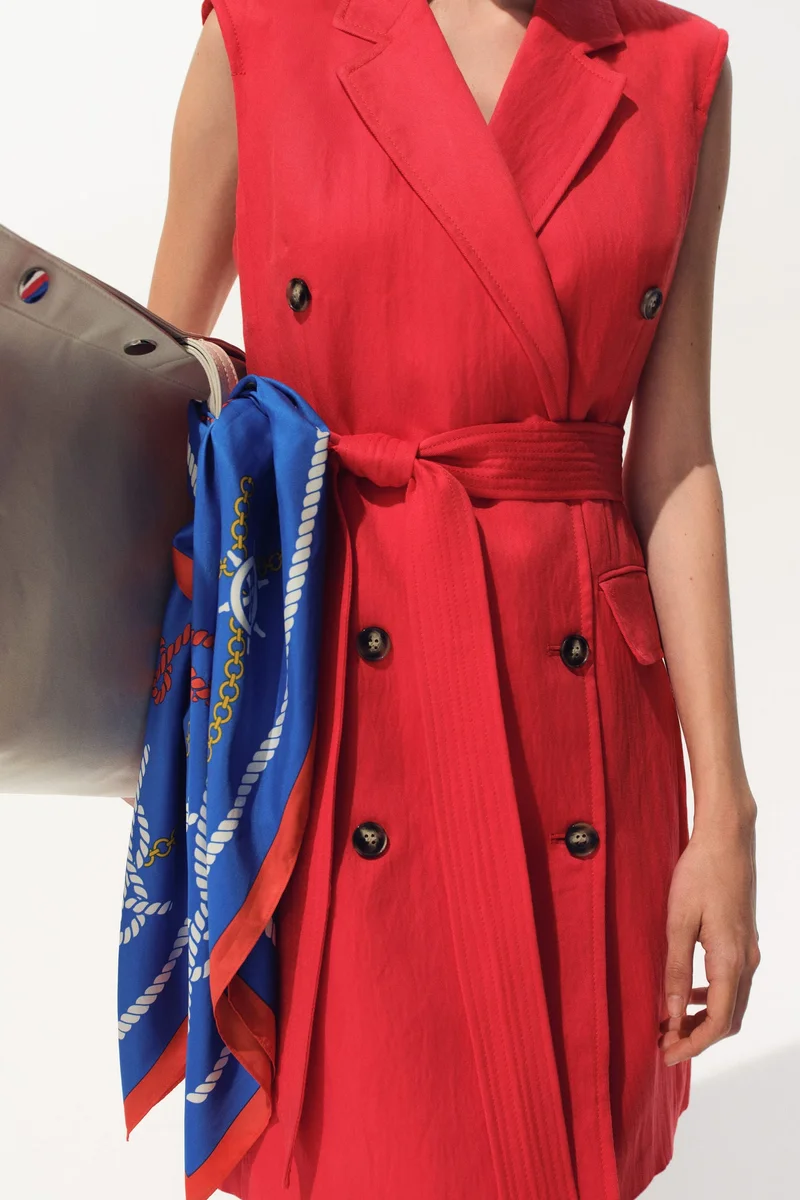 H&M  Linen-blend blazer dress for Women | Best Price UAE