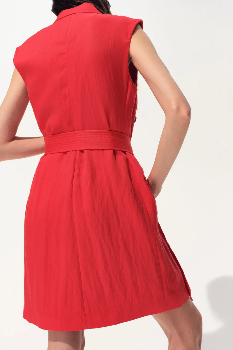 H&M  Linen-blend blazer dress for Women | Best Price UAE