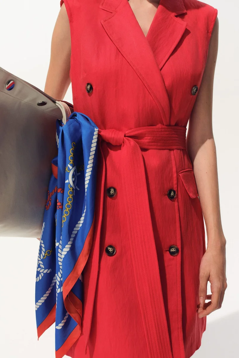 H&M Linen-blend blazer dress