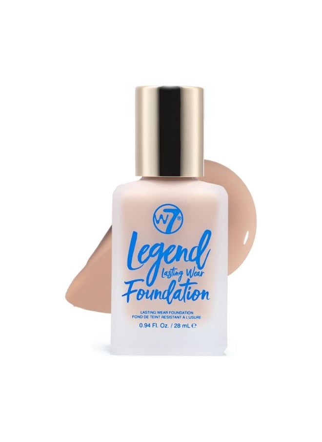 W7 Cosmetics W7 Legend Lasting Wear Foundation - Buff  - Image 1
