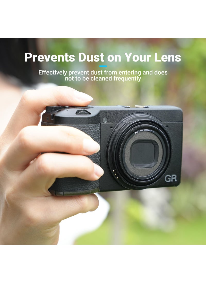 JJC JJC UV Protective Filter for Ricoh GR IIIx GR IIIx HDF GR3X HDF GR III GR III HDF GR3 HDF & GR II GR2, 19 Layers Mulit-Coated Ultra Slim UV Ultraviolet Filter with Filter Case  - Image 5