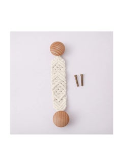 KASTWAVE 2 Pack Rope Knobs Door Handle Rope Knot Cabinet Drawer Cupboard Furniture Door Wooden Pulls Handles Drawer Pulls for Kitchen Cabinet Wardrobe Cupboard Cabinet knobs Dresser knobs  - Image 4