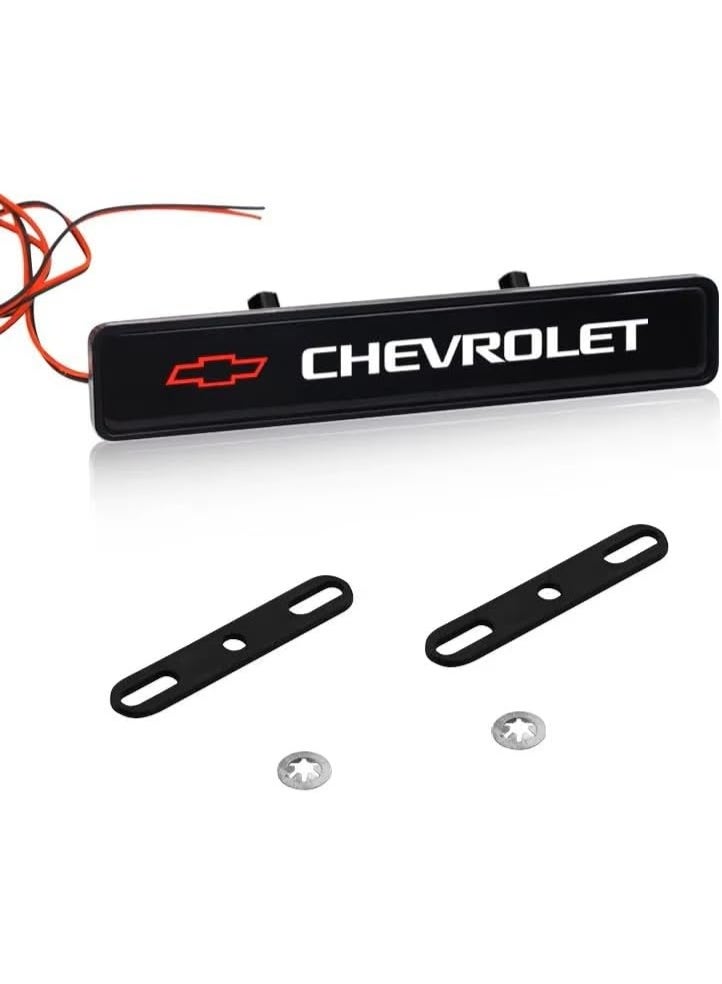 Vierex 1Pcs LED Front Hood Grille Emblem Light for Chevrolet Universal Car Decorative Badge Logo Light for Lacetti, Captiva, Aveo, T250, Epica, Lanos, Cobalt – Waterproof Front Grille Decoration Lamp - Image 1