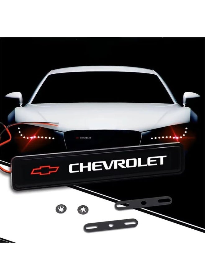 Vierex 1Pcs LED Front Hood Grille Emblem Light for Chevrolet Universal Car Decorative Badge Logo Light for Lacetti, Captiva, Aveo, T250, Epica, Lanos, Cobalt – Waterproof Front Grille Decoration Lamp - Image 2