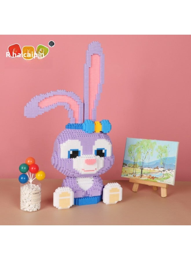 Hi Color Spelling Adult Split And Plug Building Blocks Toys Girls Building Blocks Gift Large Star Dailou-Color:58082 Large Star Dallo  - Image 4