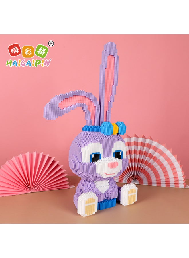 Hi Color Spelling Adult Split And Plug Building Blocks Toys Girls Building Blocks Gift Large Star Dailou-Color:58082 Large Star Dallo  - Image 3