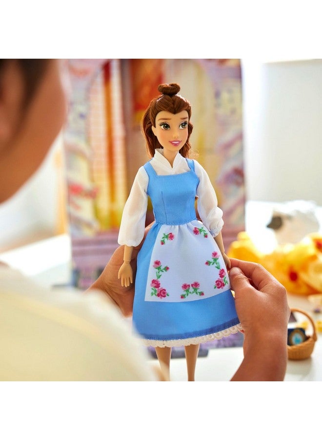 Disney store دمية قصة الأميرة الرسمية من متجر ديزني (بل من الجميلة والوحش) 11 بوصة، تشمل كتاب تلوين، فستان إضافي لدمية الأميرة في زي كلاسيكي، ألعاب أميرات للفتيات - Image 3