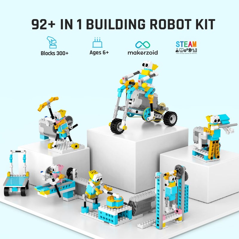 Makerzoid Smart Robot,72-in-1 STEM Educational Toy, Electronic Building Robots Toy, Robotics Learning Kit, Logical Training Kit, DIY Robot Building Set for Kids Ages 6+ - Image 2