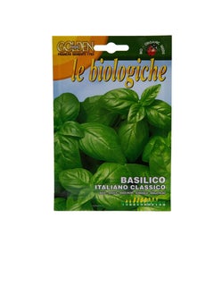 Franchi Bio Organic Basil seeds by FRANCHI Golden Line with free GARDENZ Flower Food  - Image 1