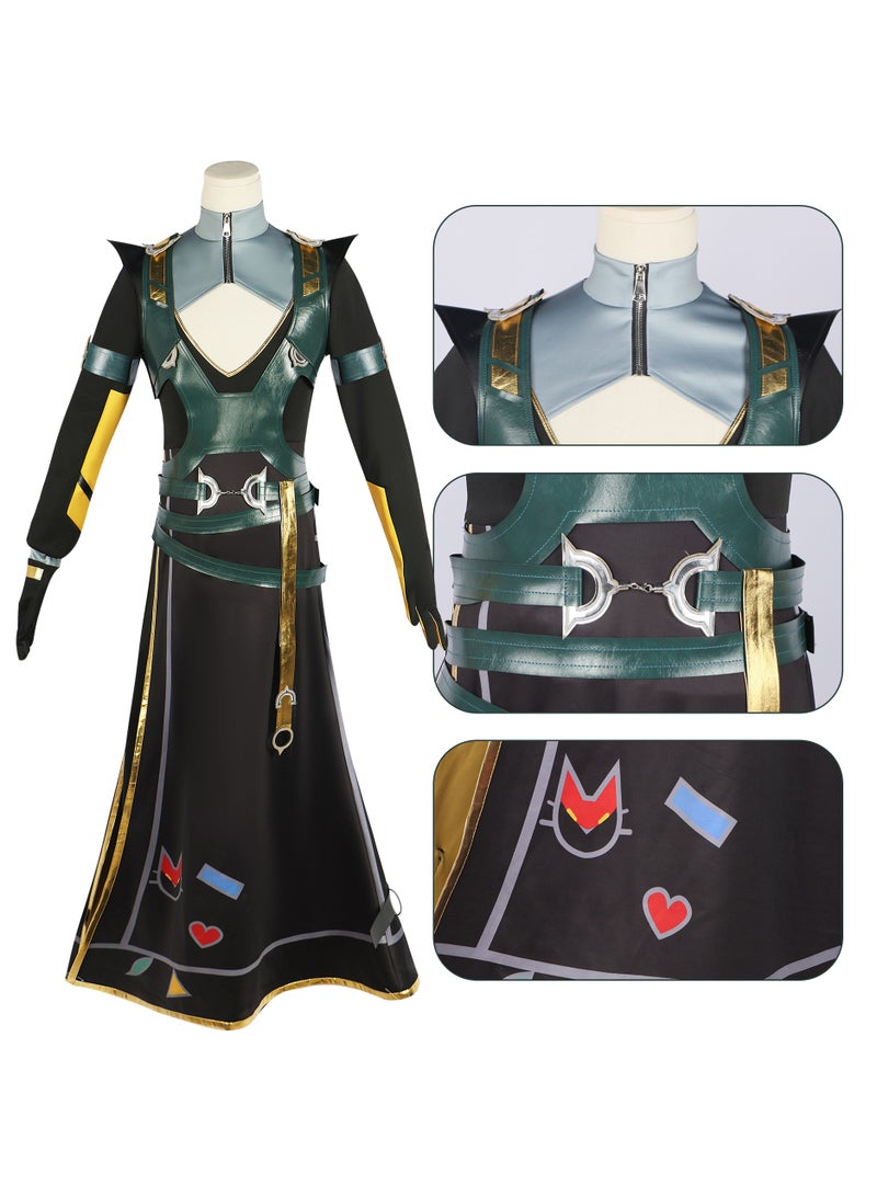 League of Legends Heartsteel The Unforgotten Yone Cosplay Halloween Costume Game Uniform Set ﻿ - Image 1