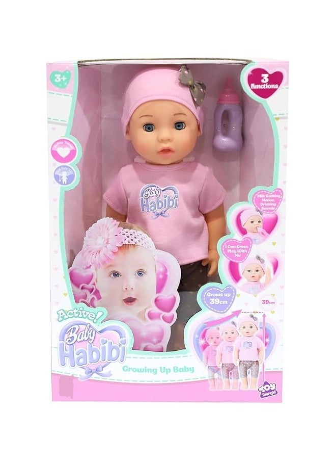 Baby Habibi - BABY HABIBI -   -   Doll Growing Up Baby 14inch (Active) - Image 1