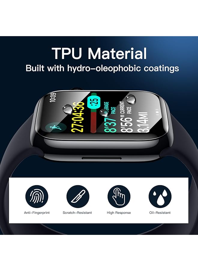 Jetech Screen Protector For Watch Series 10 46Mm Self Healing Flexible Tpu Film Anti Scratch Hd Clear 3 Pack - Image 4