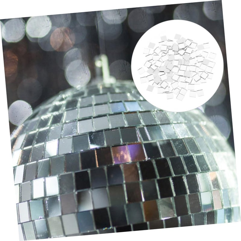 NUOBESTY 200pcs Self-Adhesive Mirror Tiles Polished Glass Reflective for Decoration Crafting Projects Kitchen Bathroom Use - Image 5