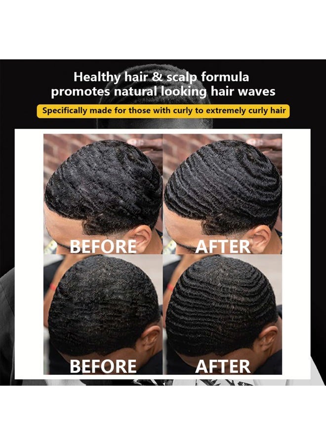 Goiple Natural Wave Pomade for Men Strong Hold, Easy Wash 360 Wave Training Hair Cream, Waves Grease for Men Promotes Layered Waves, Moisture, Control and Silky Shine 4oz - Image 5