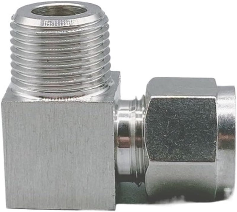 Stainless Steel 304 Pipe Fittings Elbow Connector 3mm OD Pipe 1 8 Inch Male Thread - Image 2