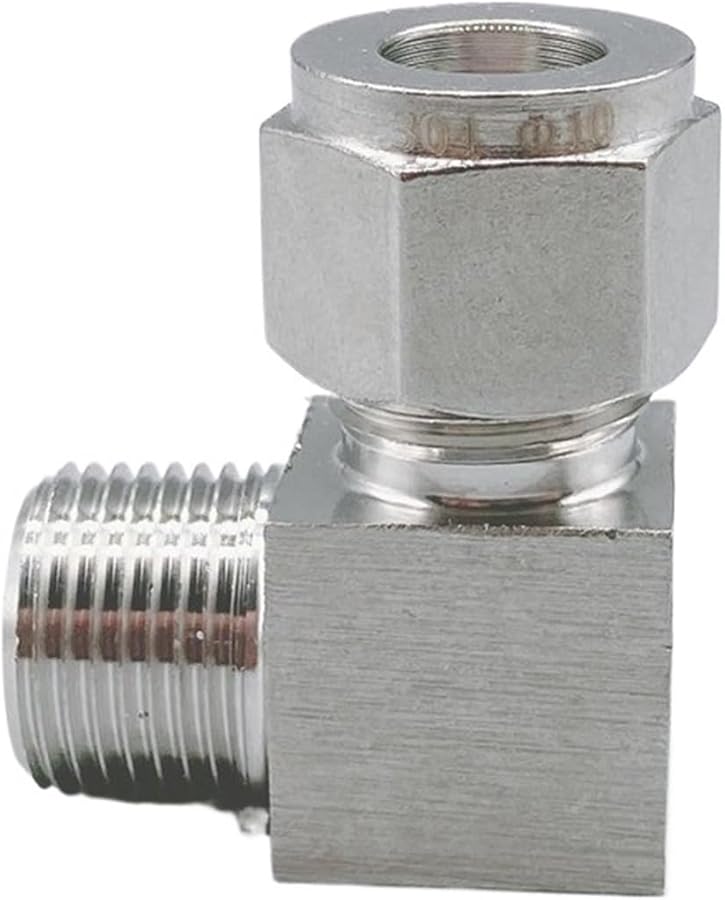 Stainless Steel 304 Pipe Fittings Elbow Connector 3mm OD Pipe 1 8 Inch Male Thread - Image 3