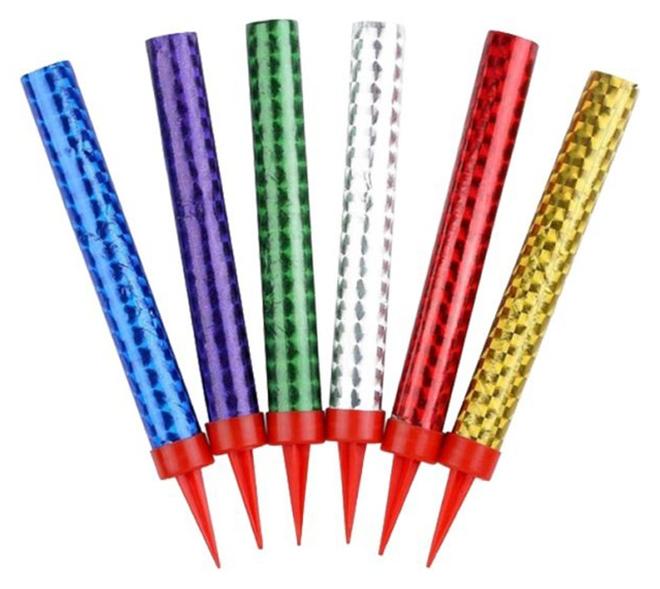 Wish 6-Piece Colorful Sparkling Candles, Birthday Cake Candle, Anniversary and celebration candle  for all Occasion - Image 1