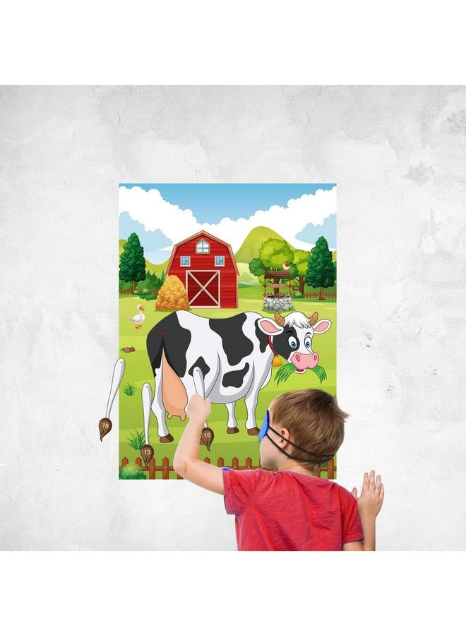 FEPITO Pin The Tail On The Cow Birthday Party Game With 24 Pcs Tails For Decorations, Kids Birthday Party Decorations - Image 4