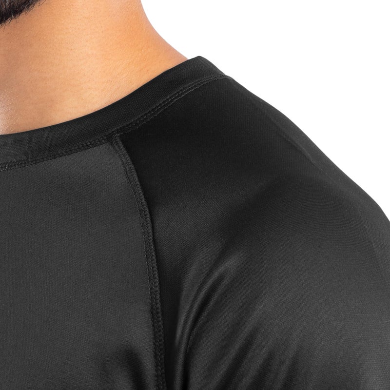 Realtree Men's Heavyweight Fleece Thermal Underwear Top, Pitch Black, Large - Image 3