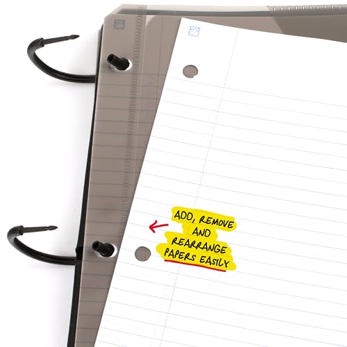 Five Star Flex Refillable Notebook + Study App, College Ruled Paper and 1-1/2 Inch TechLock Ring Binder with Pockets, Tabs and Dividers, 300 Sheet Capacity, Pacific Blue (29324AD2) - Image 4
