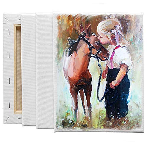 FIXSMITH Stretched Canvas- 6x8 Inch, Bulk Pack of 12, White Blank Canvases for Painting, Primed,100% Cotton,5/8 Inch Profile of Super Value Pack for Acrylics,Oils & Other Painting Media. - Image 5