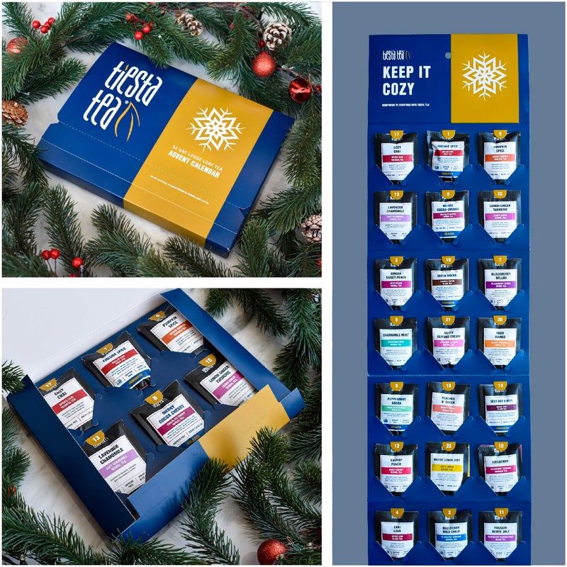 Tiesta Tea Advent Calendar 2025, Loose Leaf Herbal Tea Variety Pack, 24 Exquisite Loose Leaf Blends for Brew Lovers, Box of Herbal and Fruit Infusions, Hot or Iced, Holiday Gift Set Package - Image 5