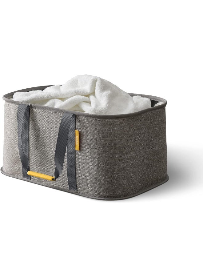 Joseph Joseph جوزيف جوزيف هولد-أول - سلة غسيل قابلة للطي بسعة 35 لتر، قماش متين، مقاوم للرطوبة، رمادي - Image 1