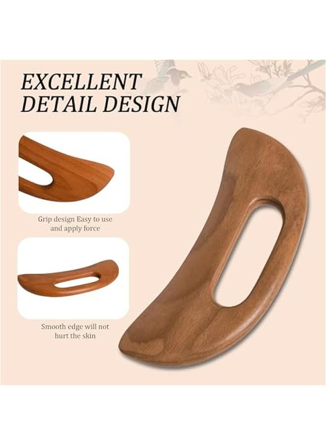 إسكدنيا أدوات تدليك خشبية لمكافحة السيلوليت وتصريف اللمفاوي وتخفيف توتر العضلات - Image 2