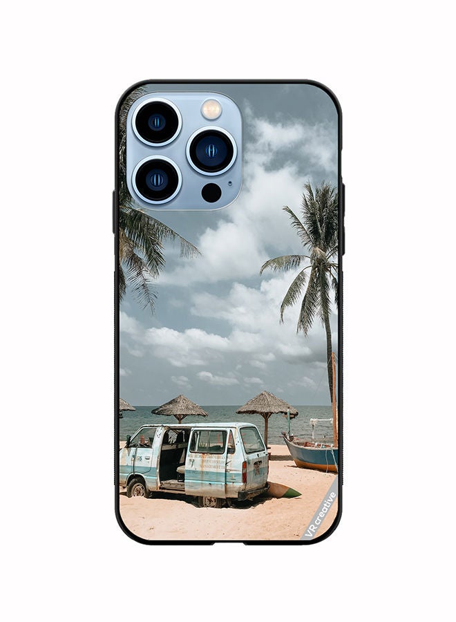 VR CREATIVE Protective Case Cover For Apple iPhone 14 Pro Moody Summer Day Design Multicolour - Image 1