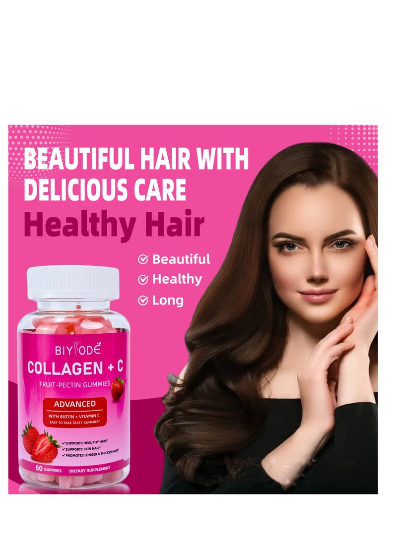 BIYODE Collagen  Plus Vitamin C Dietary Supplement - 60 gummies - Image 2