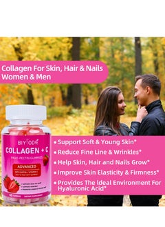 BIYODE Collagen  Plus Vitamin C Dietary Supplement - 60 gummies  - Image 4