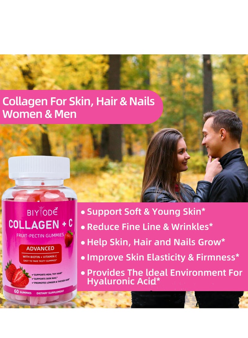 BIYODE Collagen  Plus Vitamin C Dietary Supplement - 60 gummies - Image 4