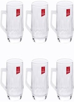 Blinkmax Tea and Nescafe mug set, 6 pieces, pure glass, the famous Blank Mix brand, B108 