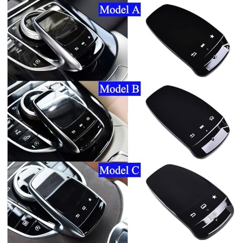 Goodithy Console Touchpad Control Mouse Cover, Handwriting Touch Pad Mouse Controller Switch Cover Panel Trim Replacement for Mercedes Benz C S GLC GLS GLE E Class W205 W253 W166 W213 W222 (Model B) - Image 2