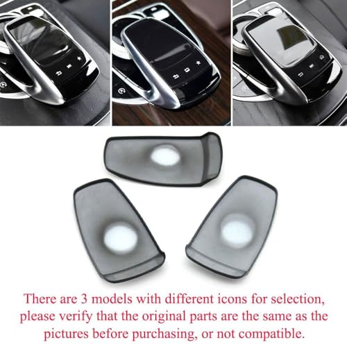 Goodithy Console Touchpad Control Mouse Cover, Handwriting Touch Pad Mouse Controller Switch Cover Panel Trim Replacement for Mercedes Benz C S GLC GLS GLE E Class W205 W253 W166 W213 W222 (Model B) - Image 5