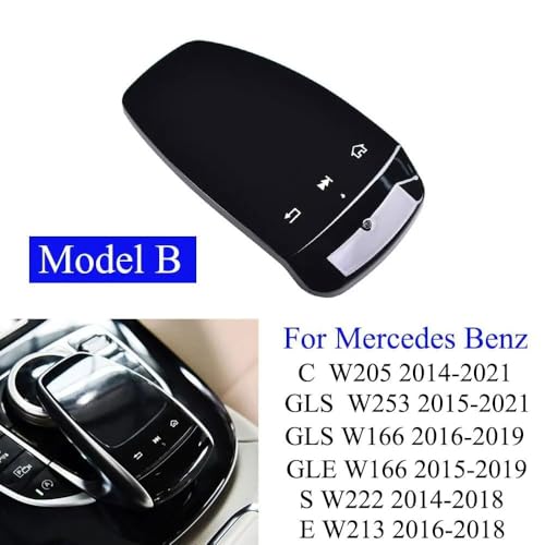 Goodithy Console Touchpad Control Mouse Cover, Handwriting Touch Pad Mouse Controller Switch Cover Panel Trim Replacement for Mercedes Benz C S GLC GLS GLE E Class W205 W253 W166 W213 W222 (Model B) - Image 3