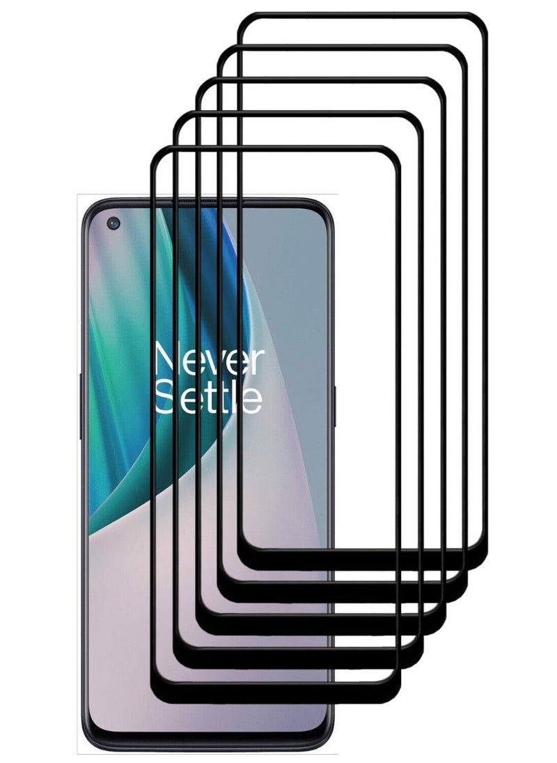 ACLIX 5 Pieces Antistatic ESD Dustproof Premium Quality High Definition Tempered Glass Screen Protector Designed For OnePlus Nord N10 5G - Image 1