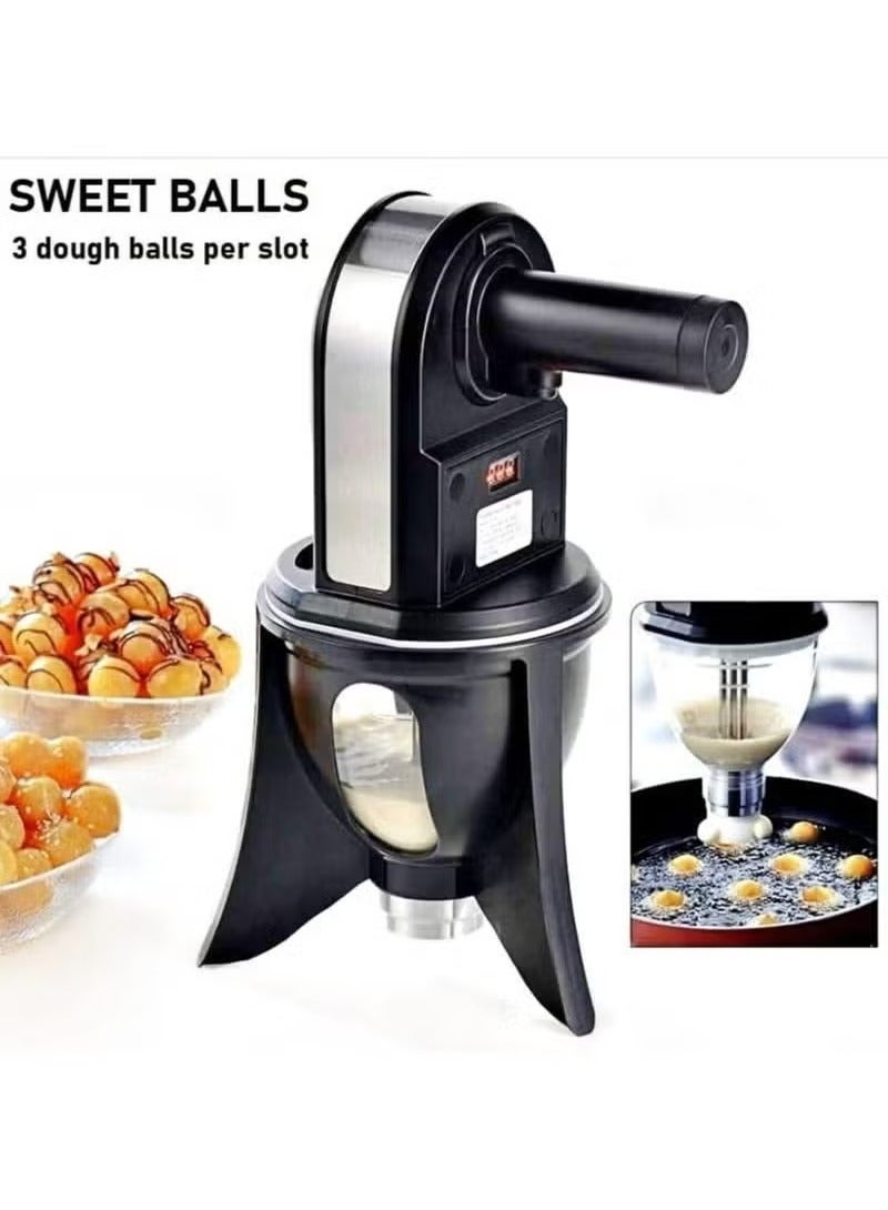 Saachi NL-SB-2020-BK Sweet Dumplings & Luqaimat Maker – Commercial-Grade, Efficient Frying, Perfect for Home & Business Use (Black) - Image 1