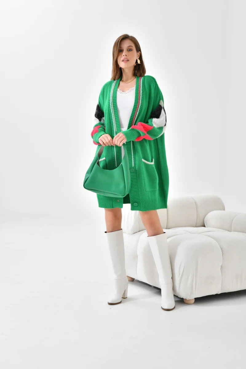 Garmi Women's Baklava Detail Cardigan Benetton