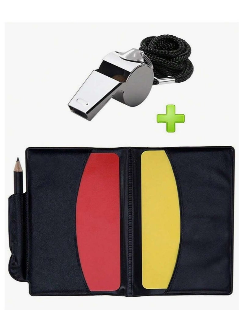 كرت احمر و كرت اصفر و صافرة ، كرت احمر و  كرت اصفر للمباريات ، كرت اصفر و احمر للحكم ، مجموعة حكم المباراة ، ادوات حكام المباريات الرياضية ، تحكيم المبارياة ، كرت حكم المباريات ، كروت حكم المبارة مع صفيره لتصفير الحكم ، كروت حمراء و صفراء ، صفيرة الحكم مع كرت احمر و اصفر لتحكيم مباريات كره القدم الرياضية ، كرة اصفر و احمر ، رياضة كرة القدم ، ممارسة و تدريب التحكيم ، كروت حمرا و صفرا و زمارة ، كرت احمر و اصفر قابلة للكتابة عليها مع جراب لحفظها . - Image 3